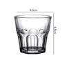 2Pcs Set 240Ml Foreign Wine Mug Beverage Brandy Cocktail Scotch Glasses Vintage Octagonal Cup Transparent Wine Glass Household