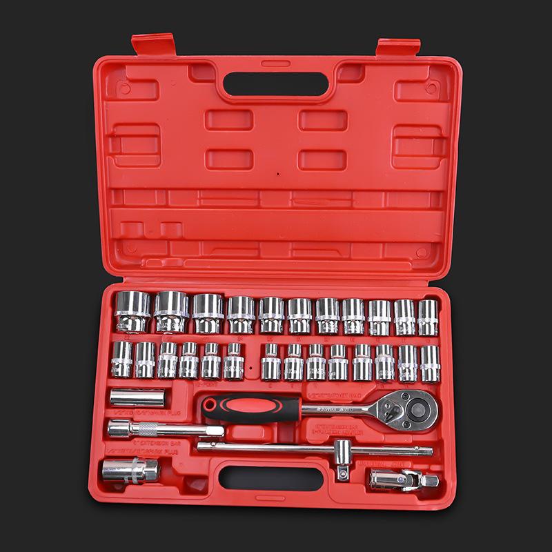 32-Piece Auto Repair Socket and Ratchet Wrench Set 32-Piece Set