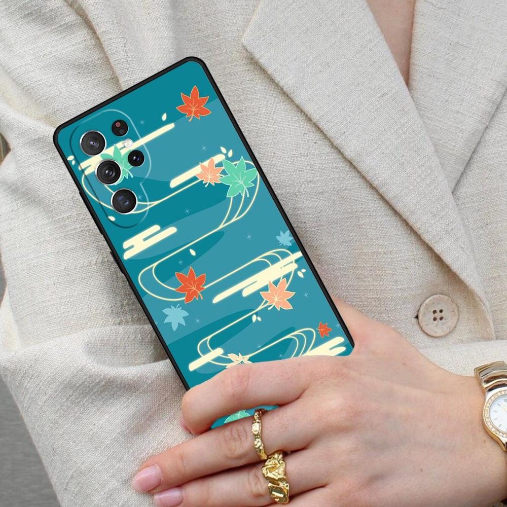Genshin Impact Kaedehara Kazuha PATTERN Cell Phone Case for Samsung Galaxy S26 Ultra S25 S24 S23 S22 S21 S20 Note10 Cover