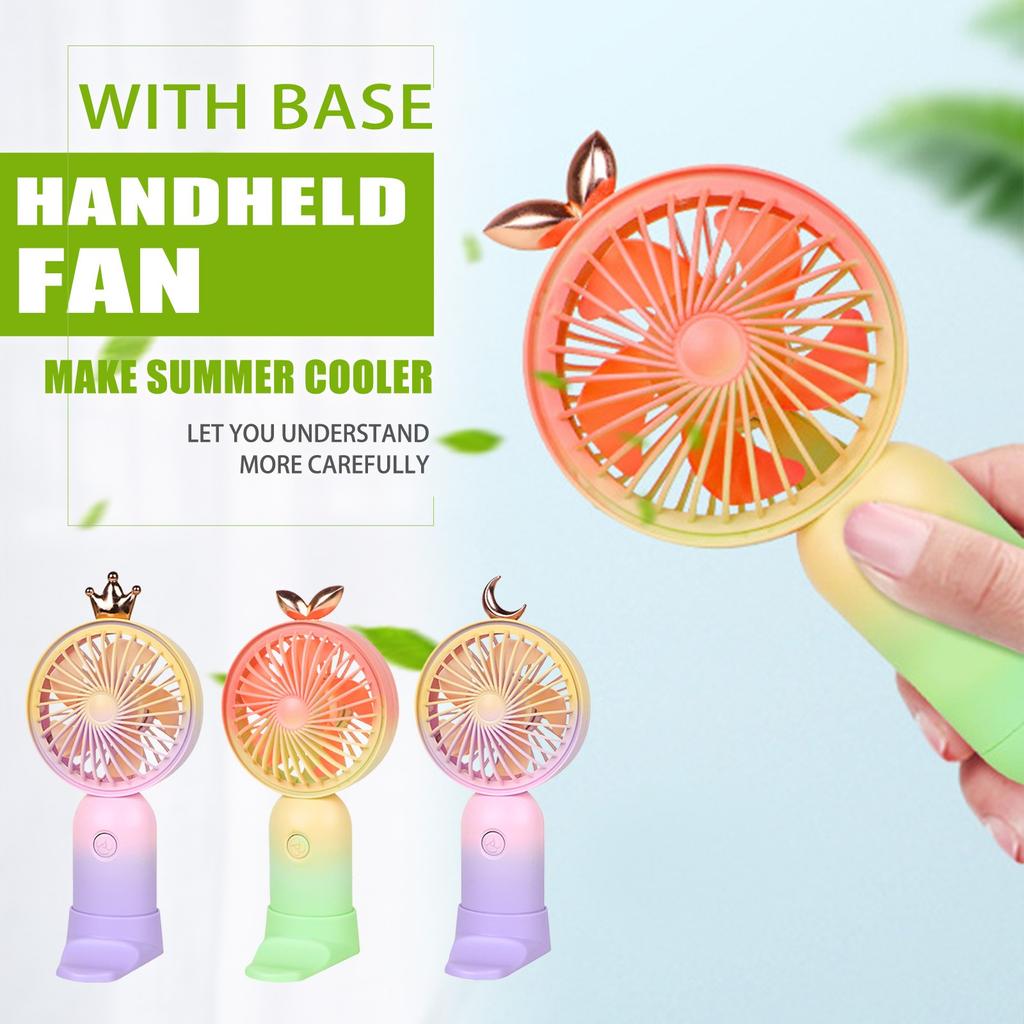 Handheld Small Fan Portable Lanyard  Desktop Student USB Charging Fan