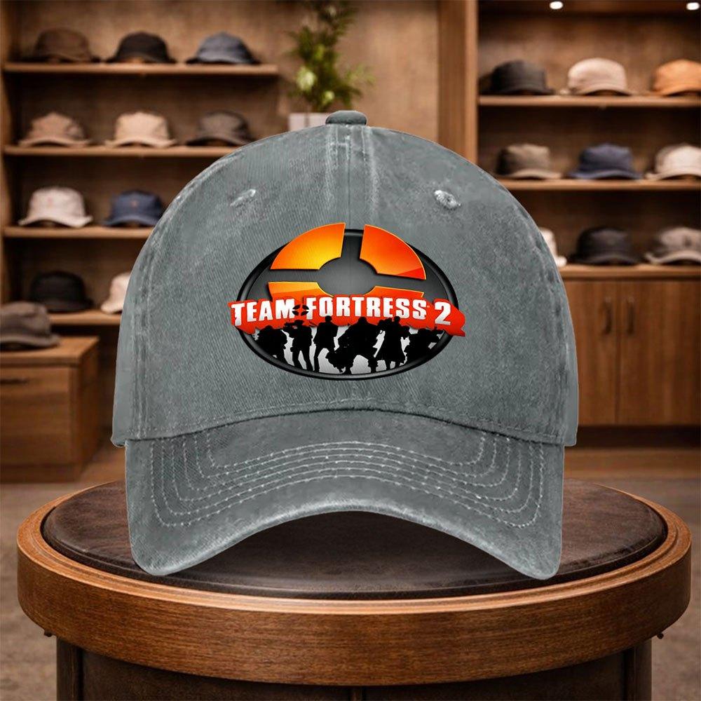 UnisexS Team Fortress Baseball Cap for Game Outdoor Stylish Adjustable Casual Hat Urban Style Lightweight Fashionable Flat Cap