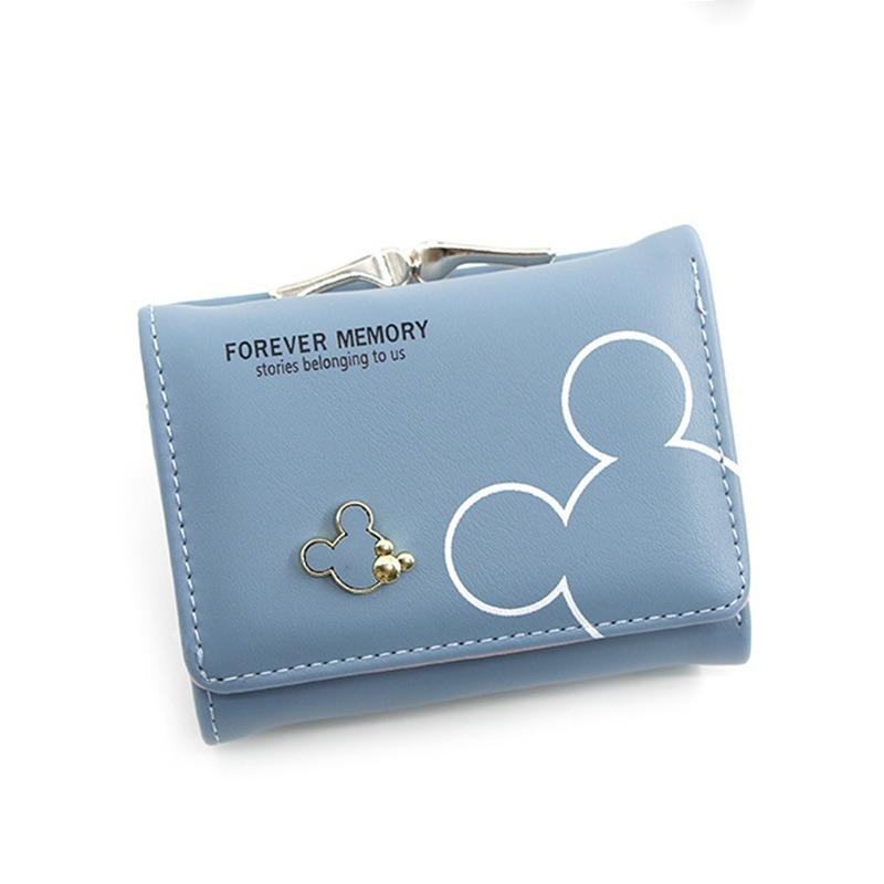 Niche design leather change bag, short 30% off card bag, money bag, printed wallet