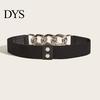Waist Belt Elastic Wear Resistant Durable Super Comfortable Easy to Match Fitted Lightweight Exquisite Faux Leather Women for Daily