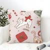 Simple Color Animal Illustration Patterns Pillow Case Linen Pillow Case Sofa Home Decor Cushion Cover Cushion Cove