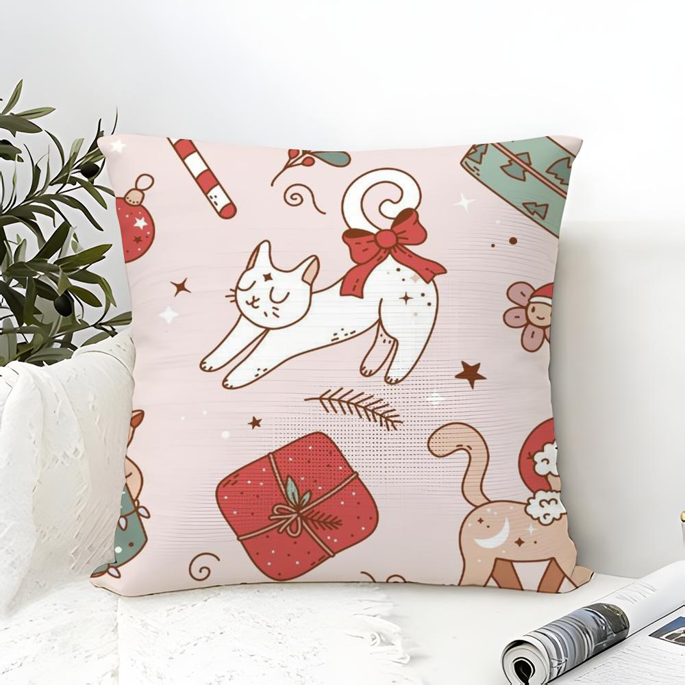 Simple Color Animal Illustration Patterns Pillow Case Linen Pillow Case Sofa Home Decor Cushion Cover Cushion Cove