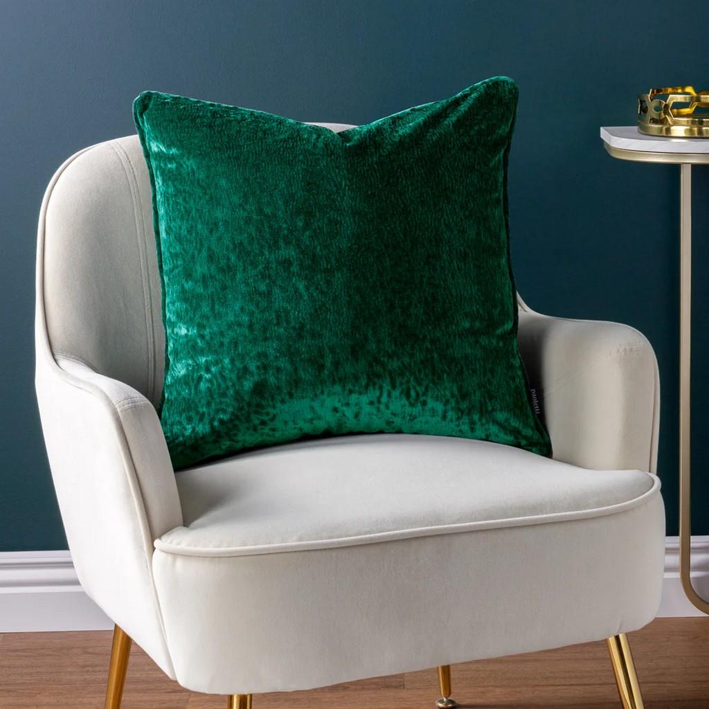 Paoletti Velvet Ripple Cushion Cover