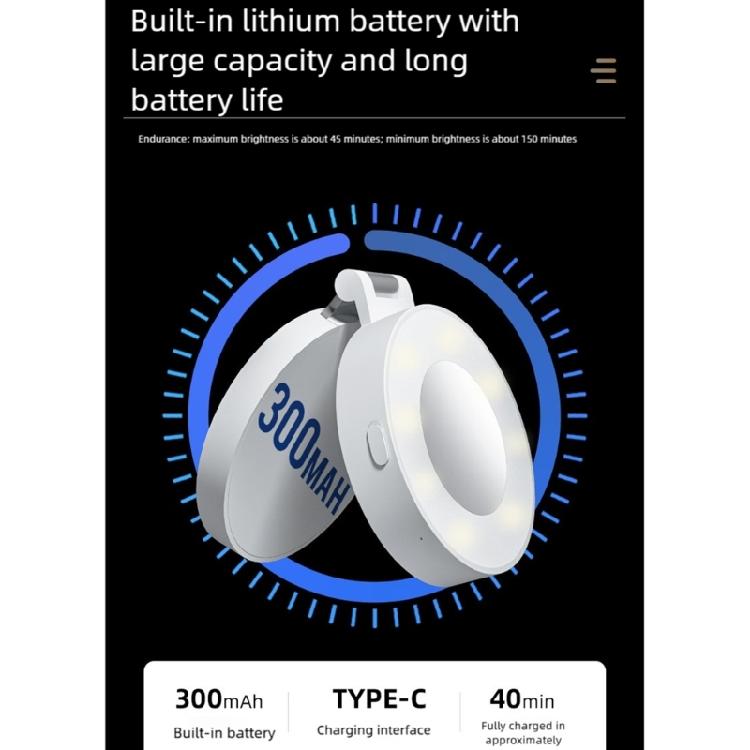 Snap On Magnetic Phone Light Portable Studio Lighting Equipment For Portrait Selfies Video Recording Dimmable Plastic Construction