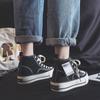 High-top Canvas Shoes for Women's Spring 2025 New Versatile Platform Korean Version of Classic Trend Casual Board Shoes