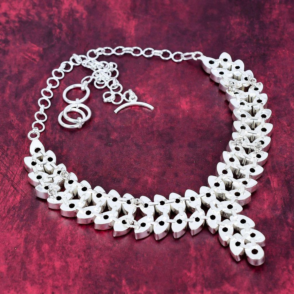 Morganite Gemstone Jewelry, Handmade 925 Solid Sterling Silver Necklace, Beautiful Morganite Necklace Gift For Women