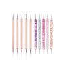 Dual-Ended Nail Art Dotting Pen & Wax Pencil Set - 5 Pieces