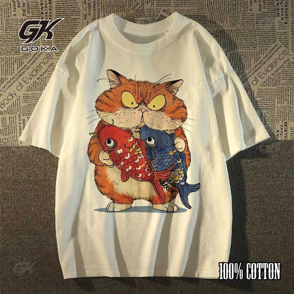 

Summer Design Sense Cartoon Owl Printed Round Neck Short Sleeve Men s and Women s Loose Short Sleeve T-shirt Top 4XL