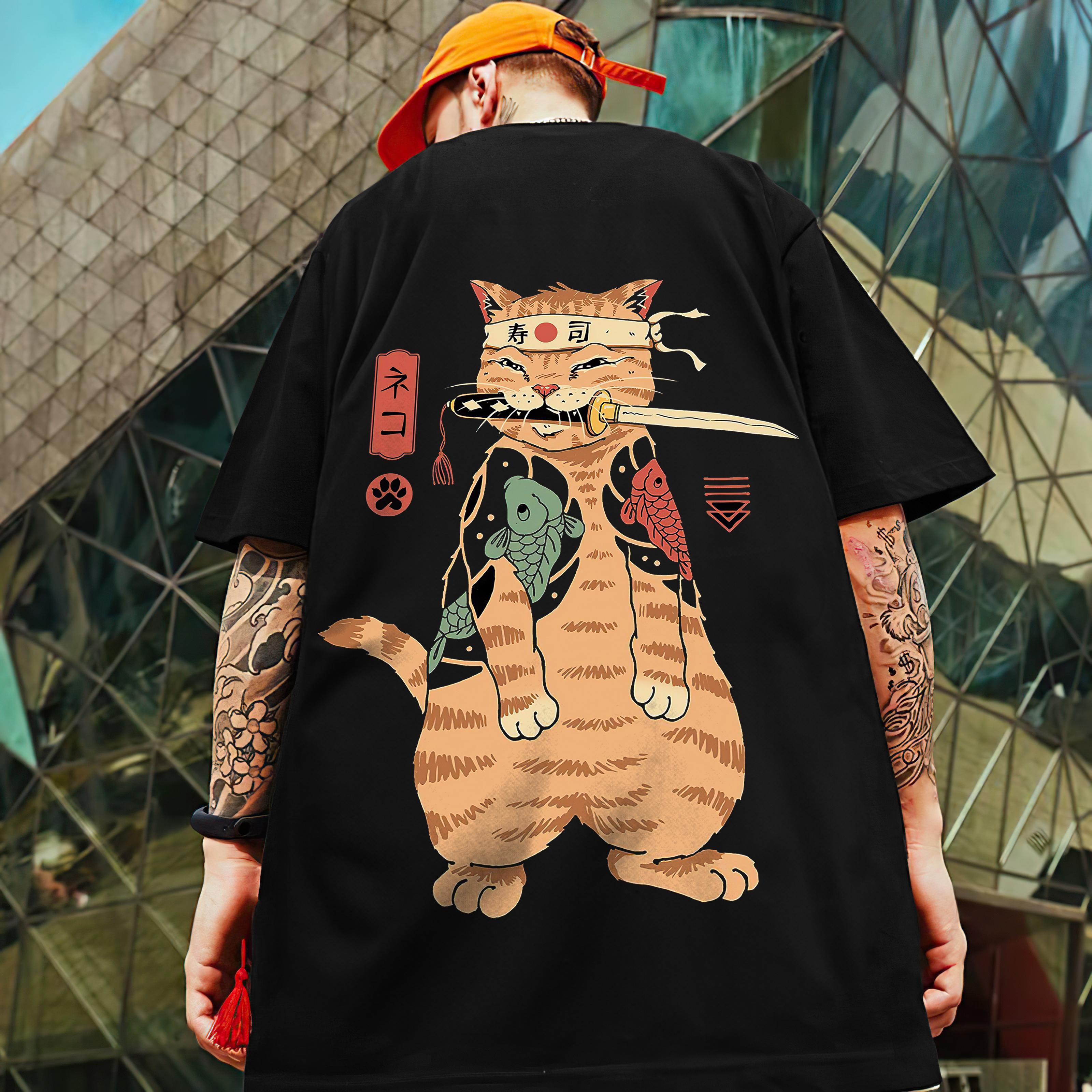 

Чоловіча футболка з тваринами, 3D-принт із зображенням черепа, воїна, кота, чоловічий одяг, літній повсякденний одяг, вільна футболка з коротким рукавом, велика футболка Harajuku Top Tee 2XL