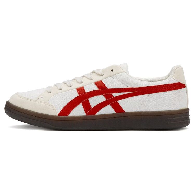 Onitsuka Tiger Advanti Low Top Skate Shoes Unisex Skate Shoes Off-White Red 1183B799-100