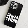 Fashion English S-SWAG Pattern Phone Case For iPhone 17 Pro 16 15 14 13 12 11 Pro Max 16e 17Air 15 14 Plus Shockproof Soft Cover