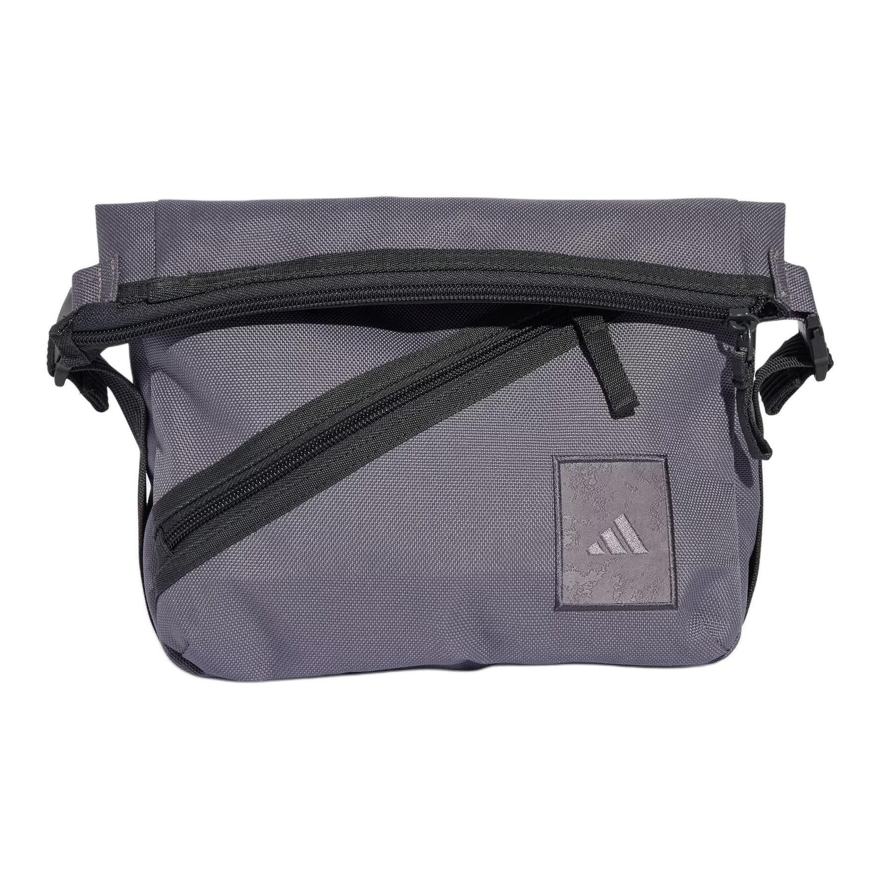 Adidas Utility 6L Brand Logo Color Block Design Crossbody Shoulder Bag Unisex Bags Dark-Gray KA3884 Dark Gray