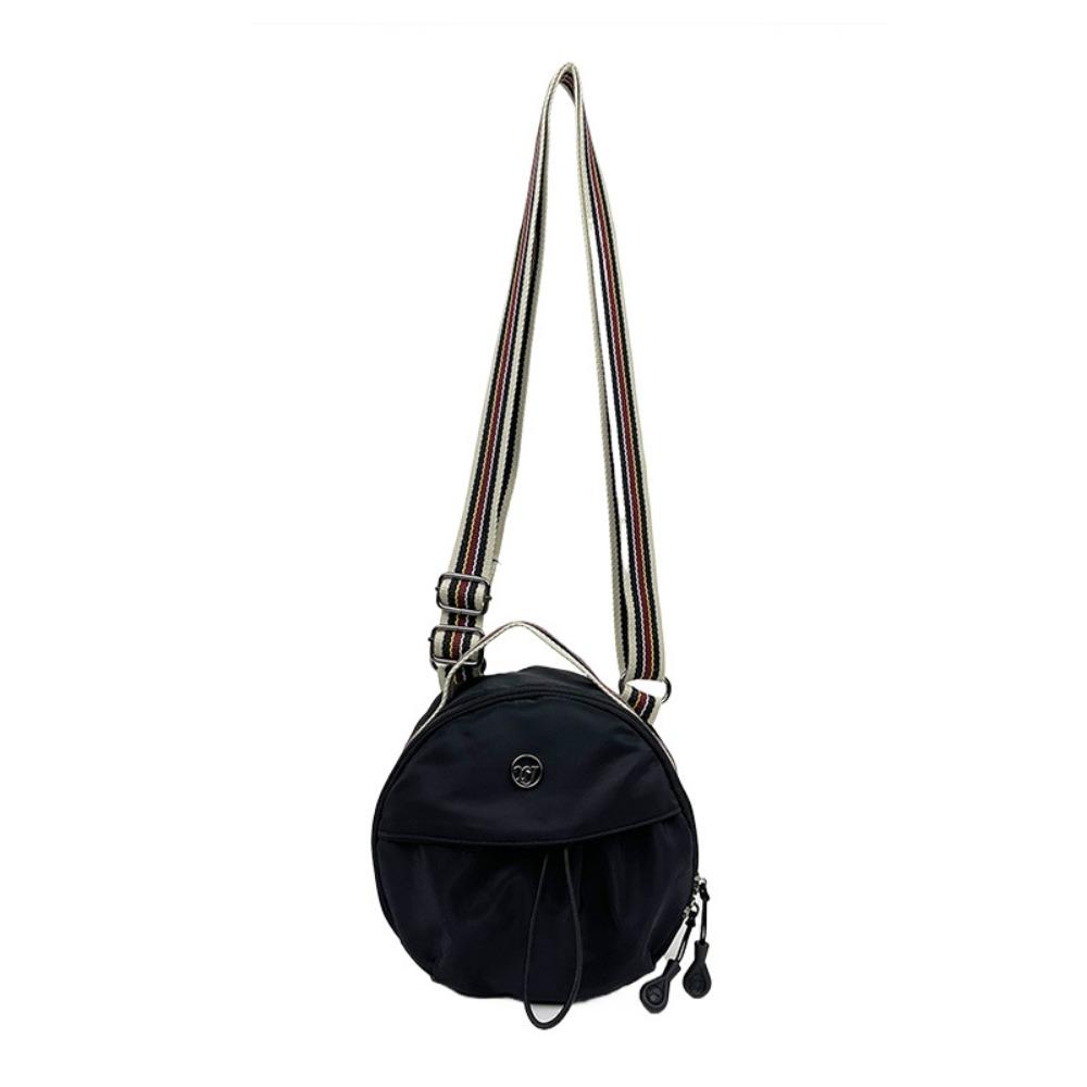 Large Capacity Small Round Backpack Nylon Round Crossbody Bag  Daily Matching
