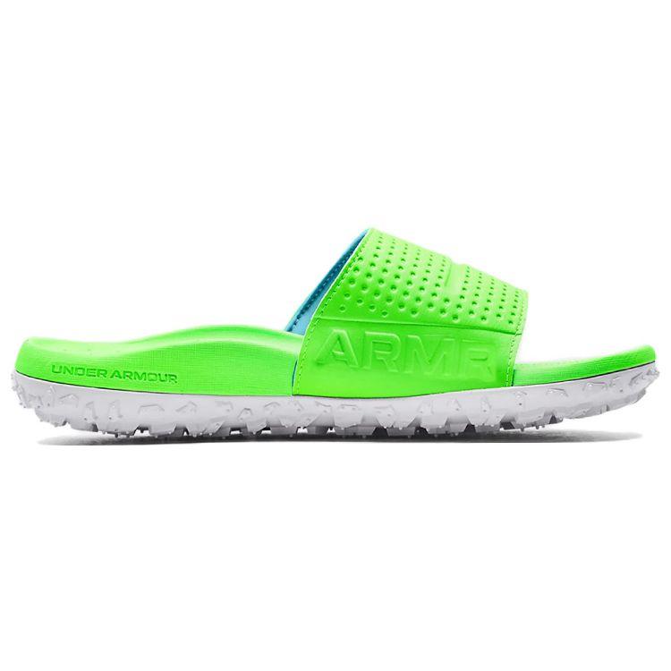 Under Armour FT Sway Slide Hyper Green Men Sneakers Black 3025047-300