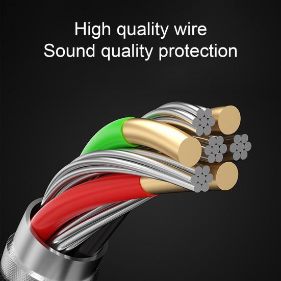 L202 Wired Earphone Universal Heavy Bass Dual Drive 3.5mm In-ear Sport Stereo Earbuds with Mic for Mobile Phone