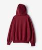 POLYGRAM Balaclava Oversized Sweat Hoodie - Burgundy