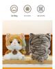 Striped Cat Plush Doll for Kids' Sleep Comfort & Desk Decor