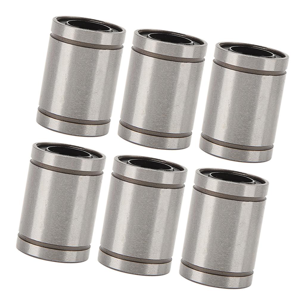 10 st Linjärt kullager LM12UU 12mm ID 21mm OD 30mm Längd Legerat stål Cylinder Linjär rörelse
