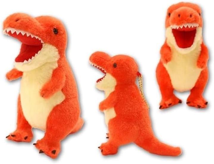 Dinosaur Era LMC Tyrannosaurus (Red) Plush Mascot, Approximately 14cm Tall, 704330