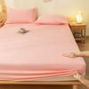 1pc Plain Fitted Sheet Skin-friendly Bed Cover fundas de colchón Elastic Bedsheet Home Mattress Protectors (No Pillowcase)