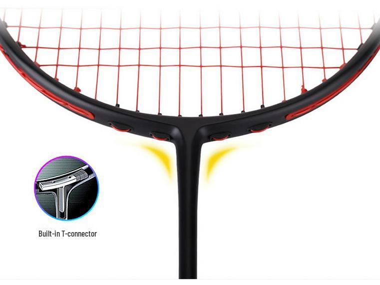 Racchetta da Badminton Chishengdi VT-ZF5U 72g Multicolore Offensiva - Full Carbon, Finitura Opaca, Incordata, Super Leggera per Allenamento