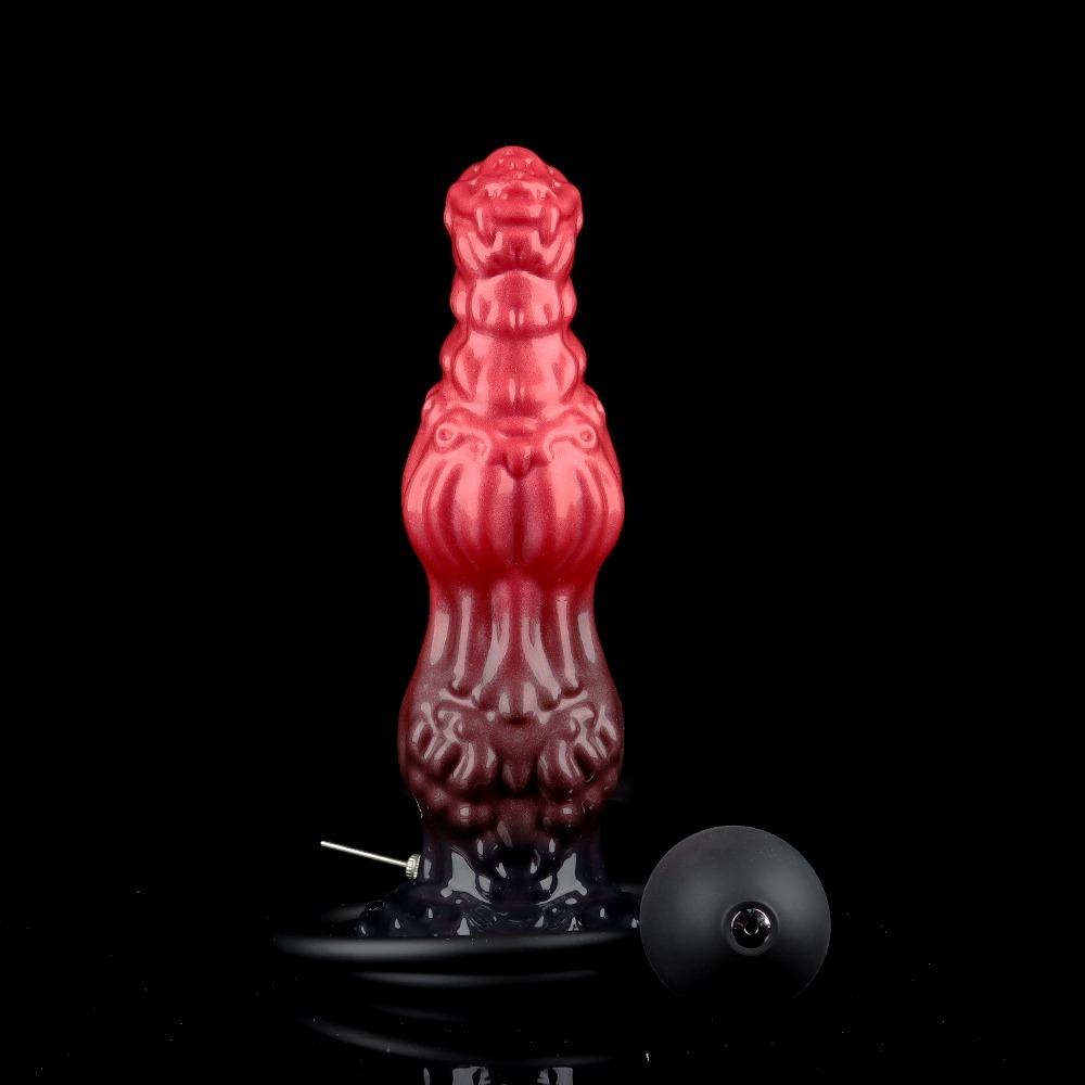 Inflatable Anal Plug G Spot Stimulator Prostate Massager Dog Dildo Erotic Products for Men Women Anal Dilator Anus Expansion Toy