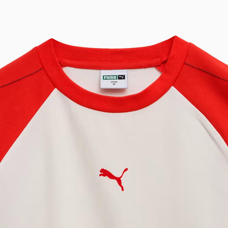 Puma Comfortable Versatile Raglan Long Sleeve T-Shirt Men Tops Red 94091801
