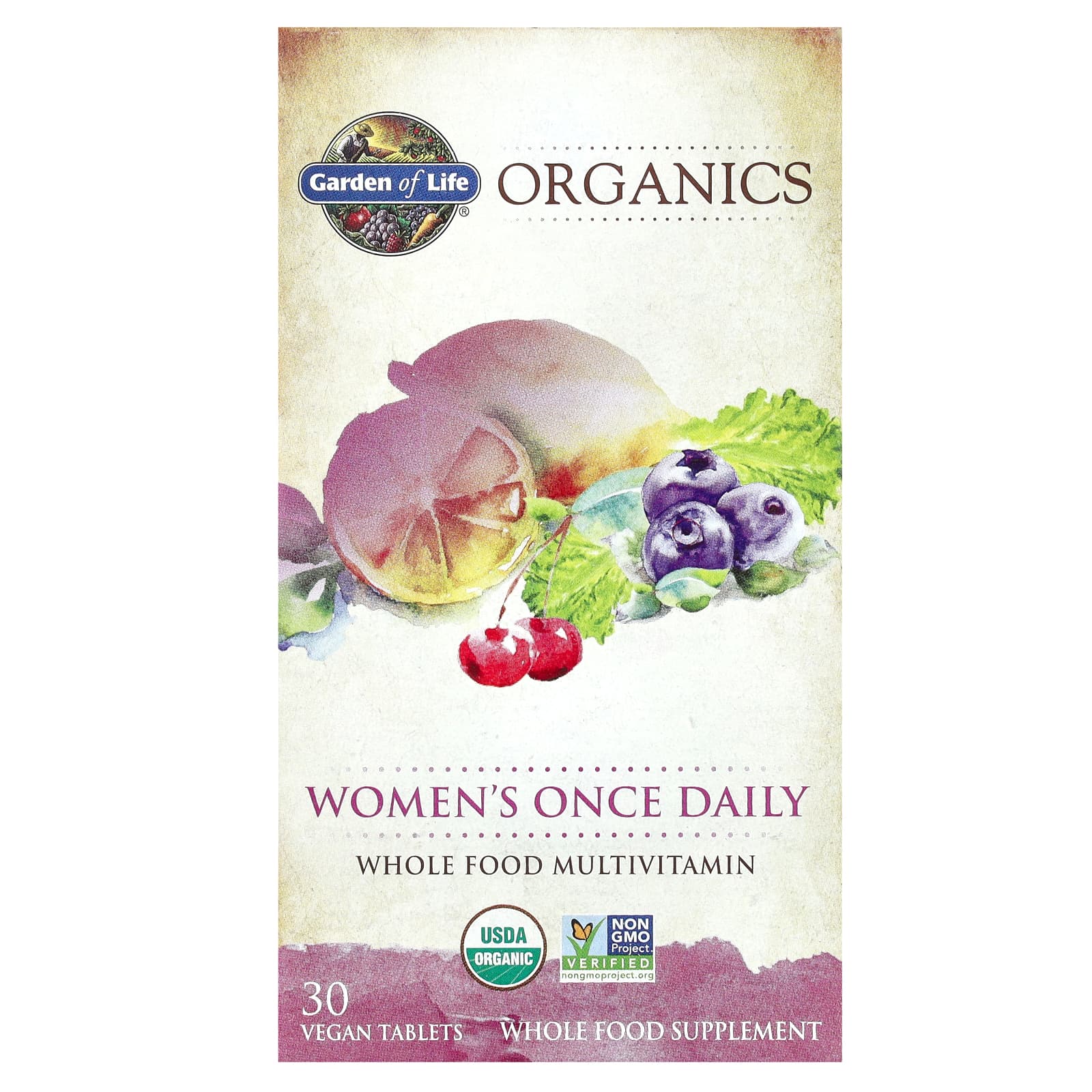 

Organics, Once Daily, Vegan Tablets, 30 Tablets