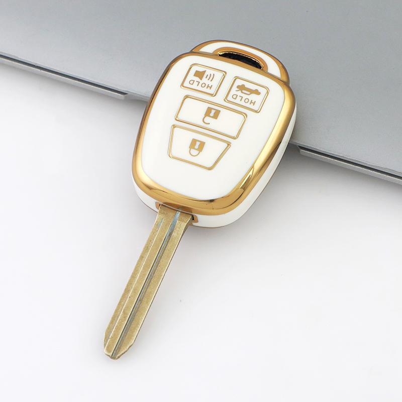 2/3/4 Buttons Tpu Car Key Cover Case For Toyota Camry Rav4 Corolla Tacoma Vios Prius C Highlander Anti-Scratch Protective Case