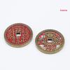 Cinnabar Alloy Coin Pendant Necklace & Keychain for Men and Women: Retro Silver Dollar Design