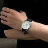Watch Moon Phase Multi Calendar 5 ATM Water Resistant Business Formal Rubber Belt Limited Model White Silver [Salvatore Mara] Men's SM22105R-SSWH