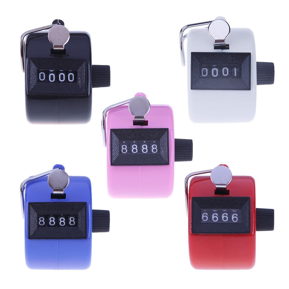 Universal 4 Digit Counters Anti-slip Rotary Portable Manual Pull Counter Digital Display Mechanical Pulling Counter Accessories