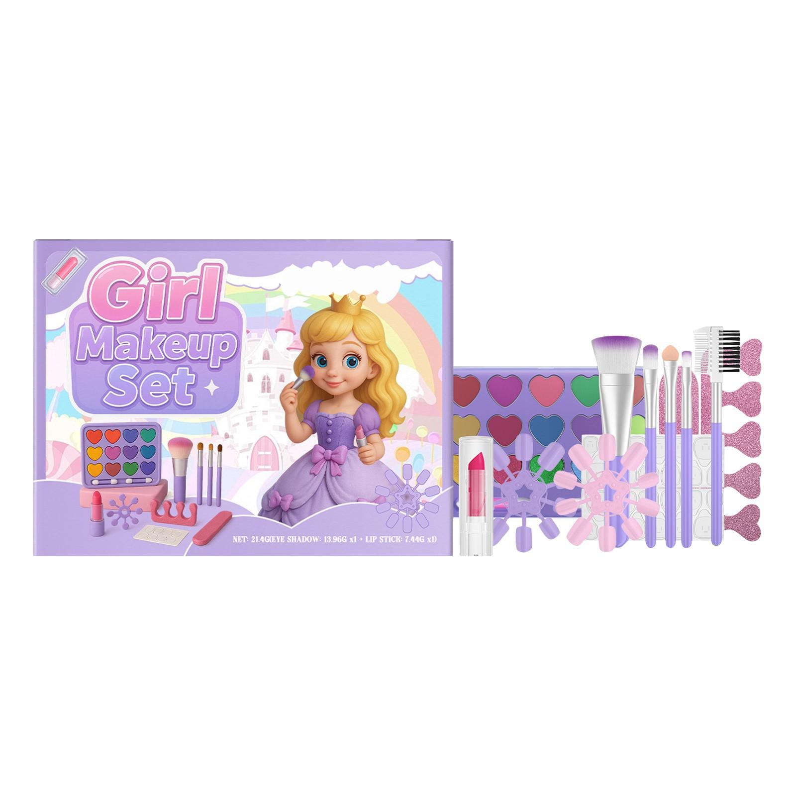 

Детский набор лаков для ногтей, Детский набор косметики, Набор из 12 предметов, Подарок для девочек, Игрушки для макияжа, Вечеринка для девочек 7,8,9,10,11,12 лет One Size белый