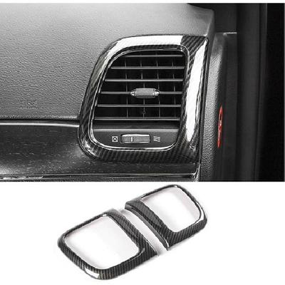 Carbon Fiber Center Console Air Condition Vent Trim for 11+ Jeep Grand Cherokee