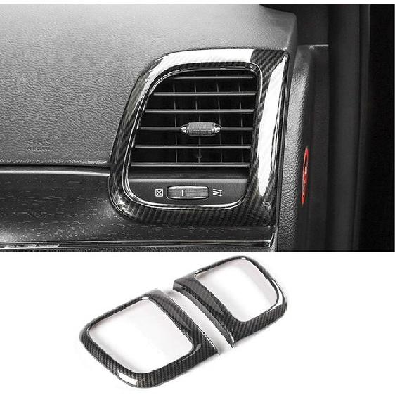Carbon Fiber Center Console Air Condition Vent Trim for 11+ Jeep Grand Cherokee