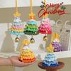 Cross-border Plush & Yarn Crochet Christmas Ornaments, Small Tree Decor & Car Pendants