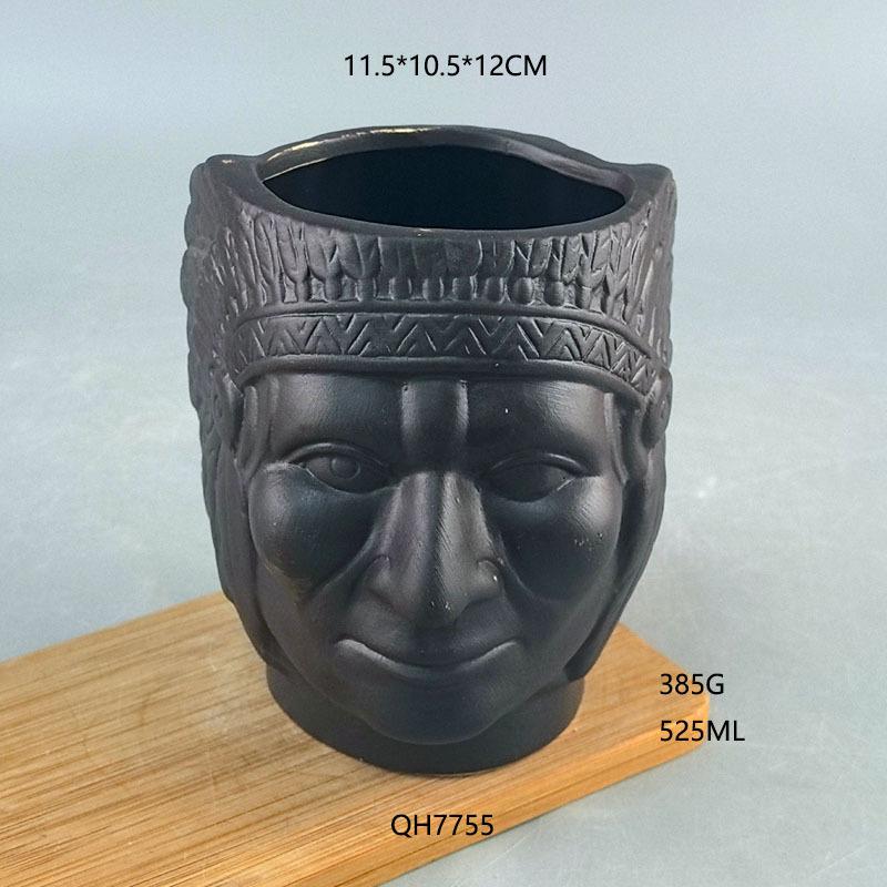 Halloween Skull Cup Totem Cup Hawaiian Creative Cup Ceramic Cup