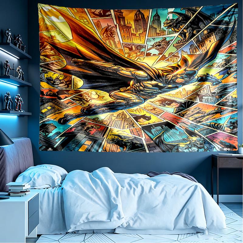 Batman Print Tapestry, Lightweight Wall Hanging, for Bedroom, Dorm, Living Room, Home Art Decor - Birthday Christmas Gift for Friends