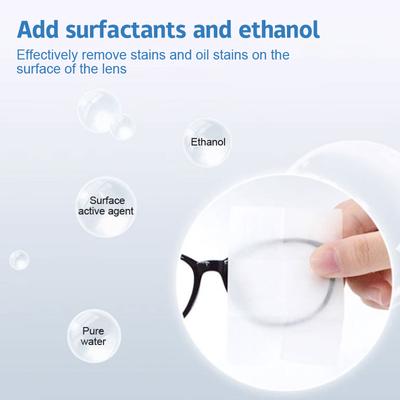 100Pcs High Quality Disposable Glasses Cleaning Cloth Glasses Anti-Fog Wipes Phone Screen Cleaning Wipes Remove Dust Tools