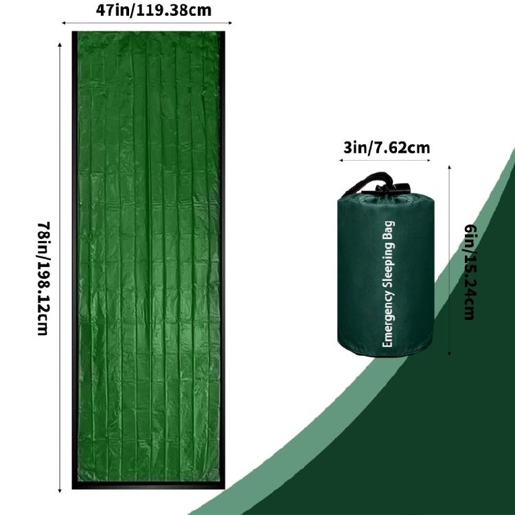 Heavy Type Emergency Sleep Bag With Whistles Waterproofed Insulation For Extreme Cold Weather Survival