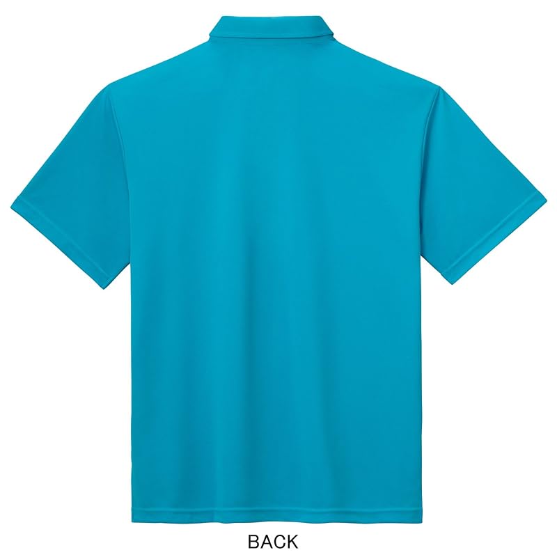 [Glimmer] Short-Sleeve 4.4oz Dry Button-Down Polo Shirt [with Pocket] 00331-ABP Men's Navy L
