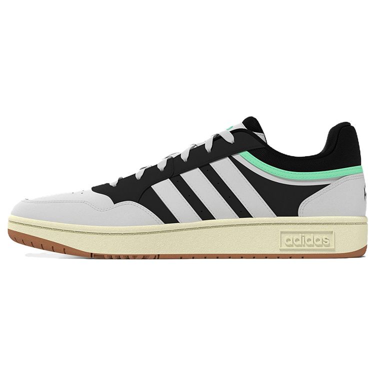 Adidas Neo Hoops 3.0 Lifestyle Low Casual Slip-Resistant Durable Low-Top Skate Shoes Women Sneakers Gray Black White ID7587