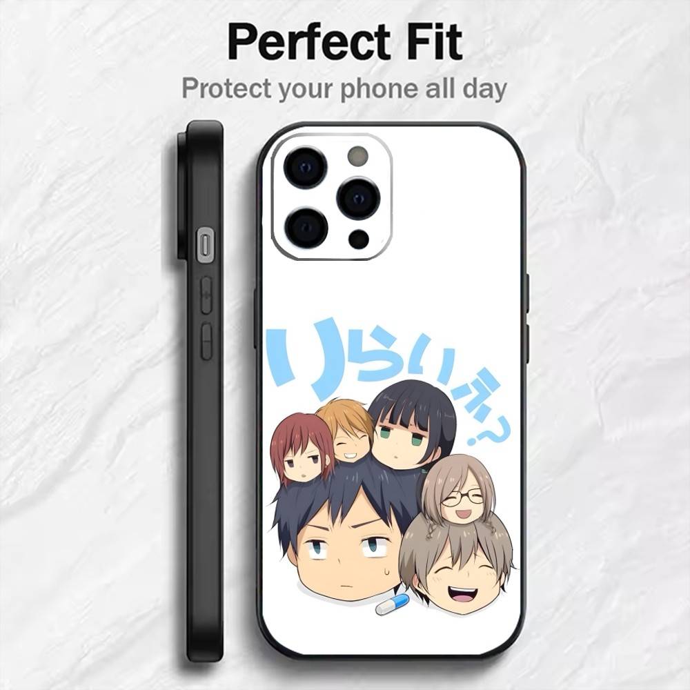 

Чехол для телефона R-ReLIFE Аниме Арата К-Кайдзаки Для iPhone17,16,15,14,13,12 Plus,Max Мягкий Силиконовый Черный Чехол iPhone16