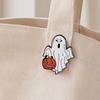 Halloween Cartoon Ghost Brooch, Spooky Pumpkin Tombstone Lapel Pin, Clothes Backpack Bag Decoration Accessories, Holiday Party Gift