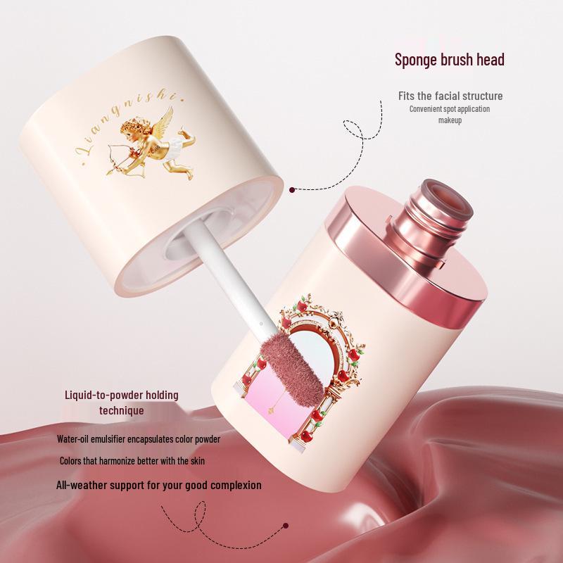 Liang Ni Shi Waterproof Matte Blush - Energetic Nude, Brightens and Enhances Complexion.