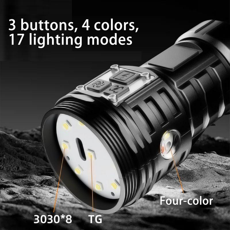 Pocket Flashlights High Lumens LED Pocket Flashlights Waterproof Handheld Spotlight Rechargeable Handheld Torch Handheld Torch
