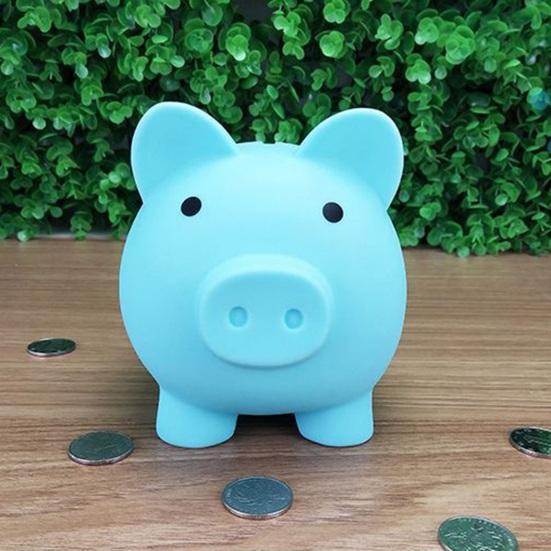 Cartoon Pig Vinyl Piggy Bank, Shatterproof Coin Cash Storage Container, Children Money Saving Box Decoration, Girls for Boys Girls